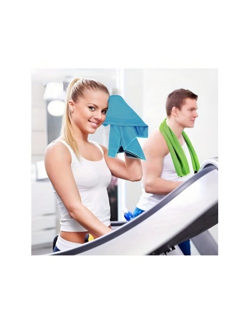 Toalla Refrescante Deportiva Microfibra Con Estuche 100x30