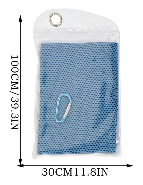Toalla Refrescante Deportiva Microfibra Con Estuche 100x30