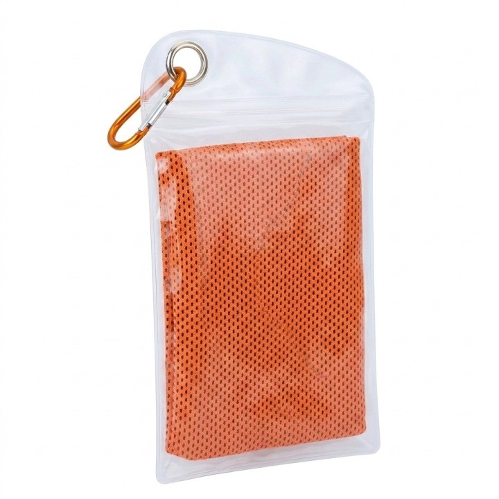 Toalla Refrescante Deportiva Microfibra Con Estuche 100x30