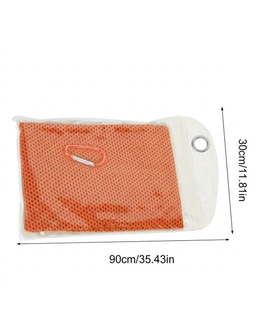 Toalla Refrescante Deportiva Microfibra Con Estuche 100x30