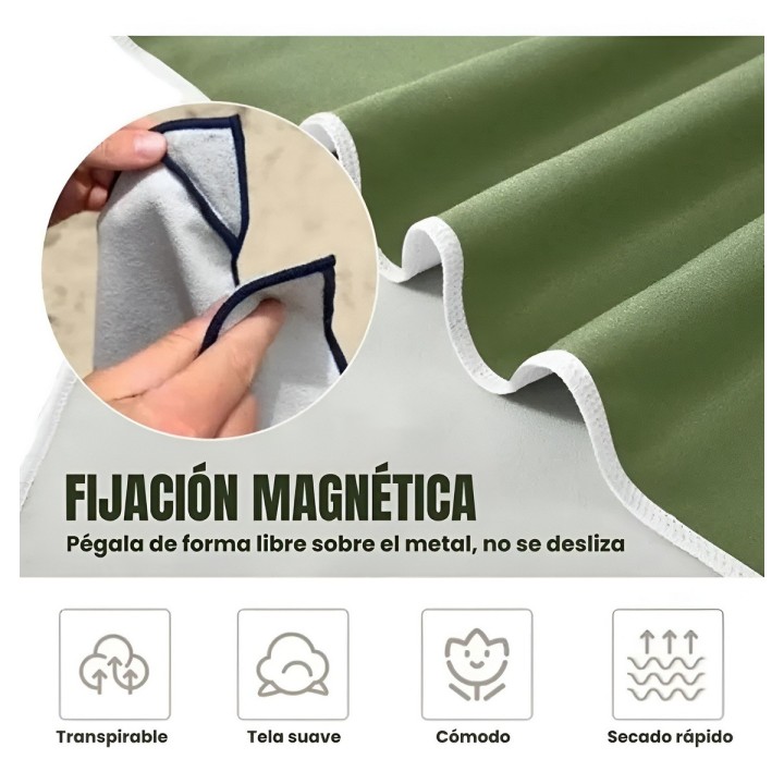 Toalla Microfibra Magnética Playa Secado Rápido 76x190cm