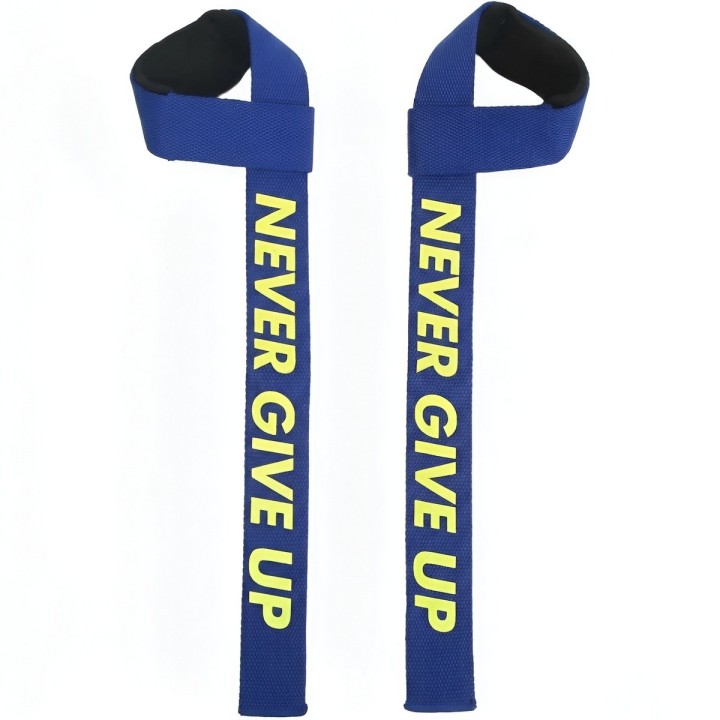 Straps Levantamiento Pesas Gym Acolchadas Never Give Up