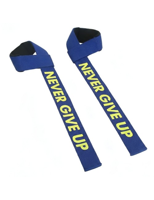 Straps Levantamiento Pesas Gym Acolchadas Never Give Up