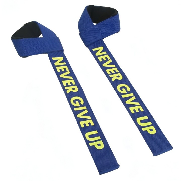 Straps Levantamiento Pesas Gym Acolchadas Never Give Up