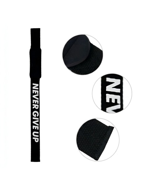 Straps Levantamiento Pesas Gym Acolchadas Never Give Up