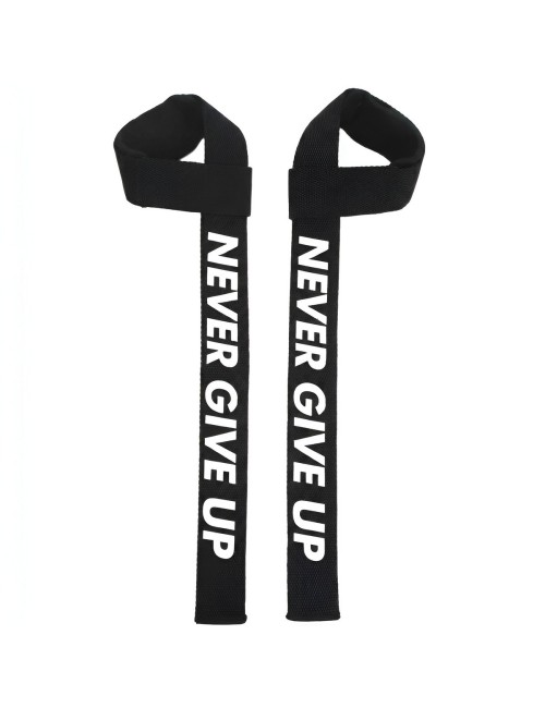 Straps Levantamiento Pesas Gym Acolchadas Never Give Up