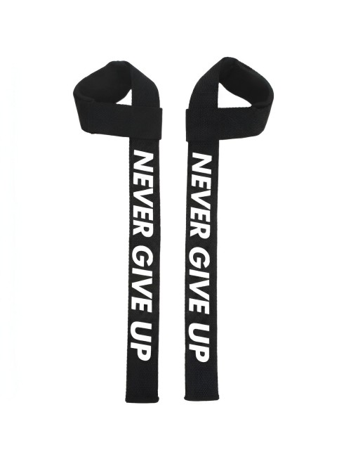 Straps Levantamiento Pesas Gym Acolchadas Never Give Up