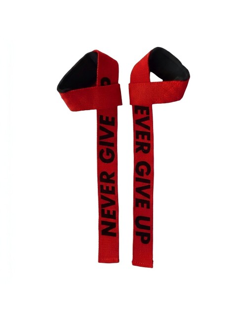 Straps Levantamiento Pesas Gym Acolchadas Never Give Up