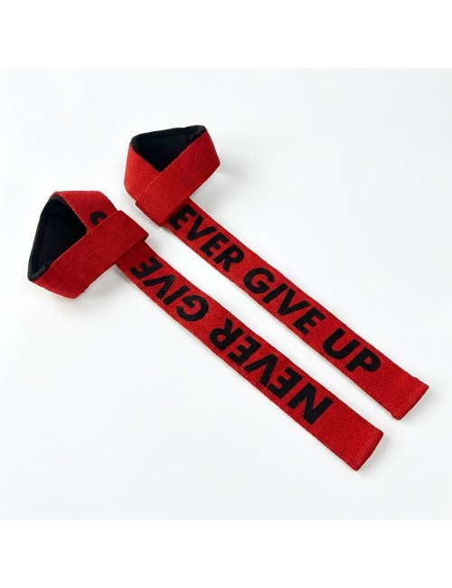 Straps Levantamiento Pesas Gym Acolchadas Never Give Up