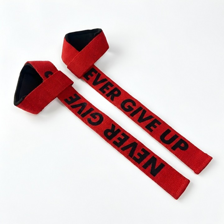 Straps Levantamiento Pesas Gym Acolchadas Never Give Up