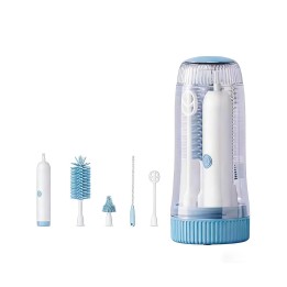 Kit Cepillo Eléctrico Para Biberones Con Esterilizador Uv
