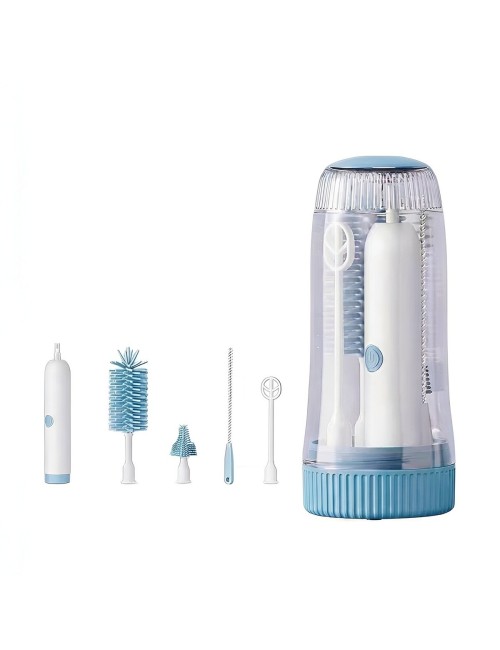 Kit Cepillo Eléctrico Para Biberones Con Esterilizador Uv