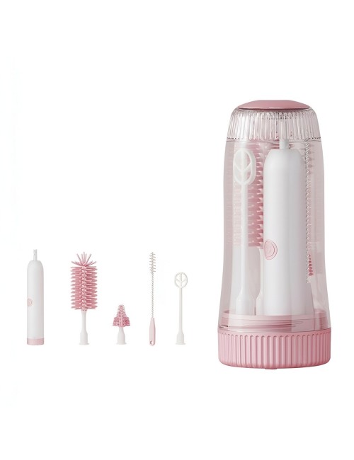 Kit Cepillo Eléctrico Para Biberones Con Esterilizador Uv