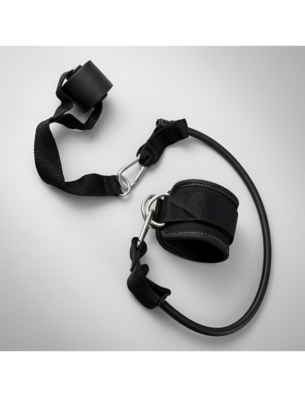 Kit Tobillera Banda Elástica Y Anclaje Puerta Para Glúteos