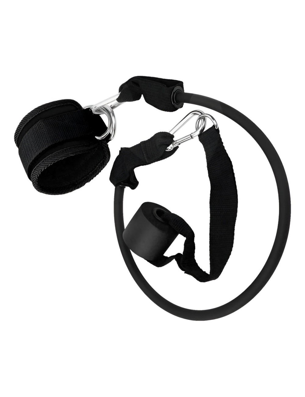 Kit Tobillera Banda Elástica Y Anclaje Puerta Para Glúteos
