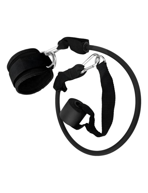 Kit Tobillera Banda Elástica Y Anclaje Puerta Para Glúteos