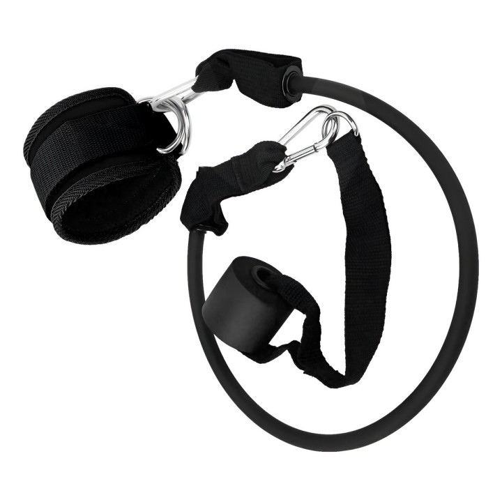 Kit Tobillera Banda Elástica Y Anclaje Puerta Para Glúteos