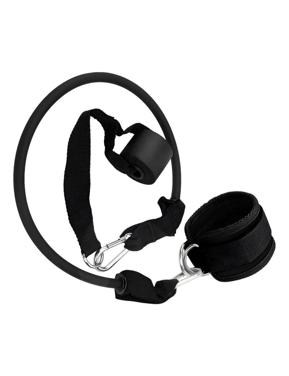 Kit Tobillera Banda Elástica Y Anclaje Puerta Para Glúteos