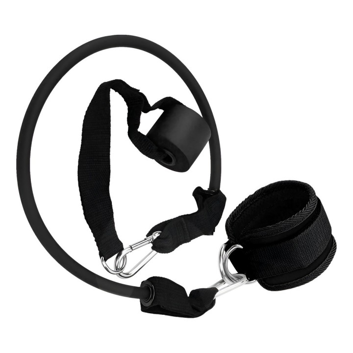 Kit Tobillera Banda Elástica Y Anclaje Puerta Para Glúteos