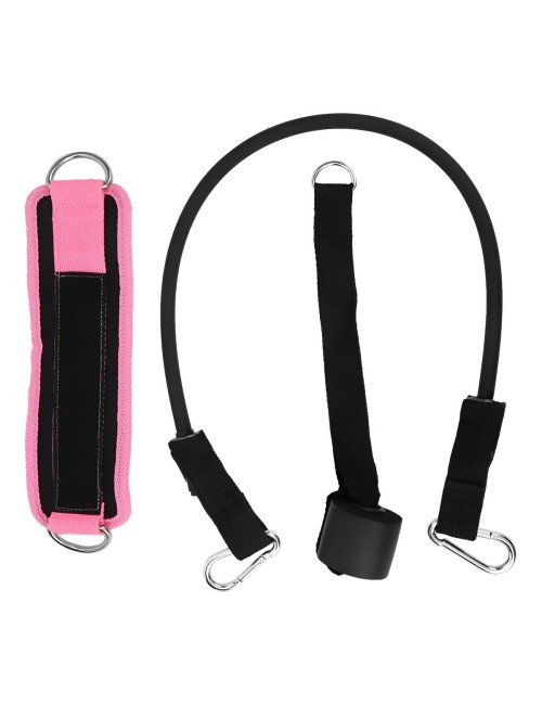 Kit Tobillera Banda Elástica Y Anclaje Puerta Para Glúteos