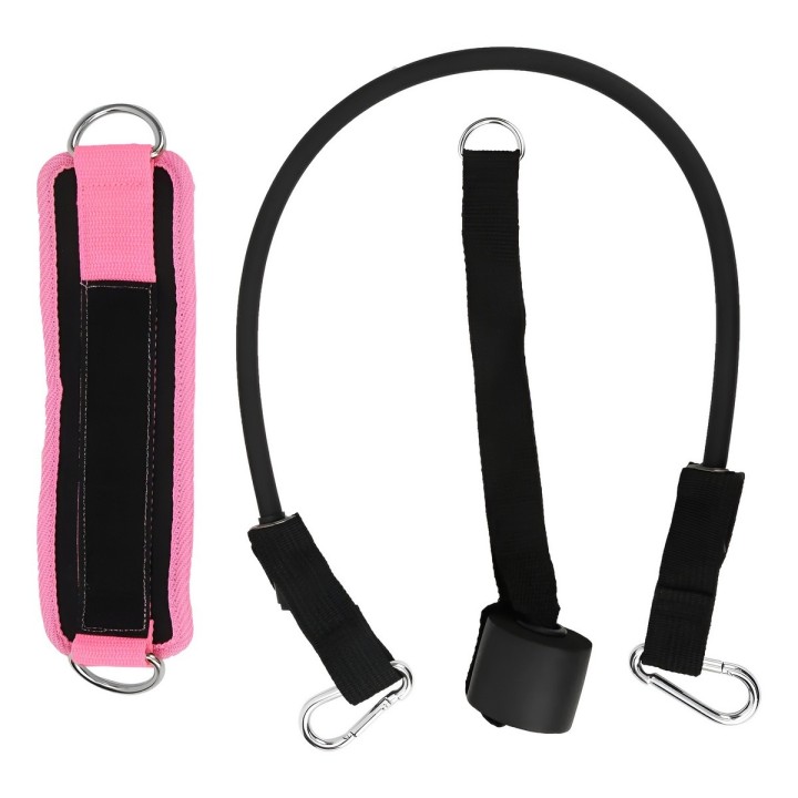 Kit Tobillera Banda Elástica Y Anclaje Puerta Para Glúteos