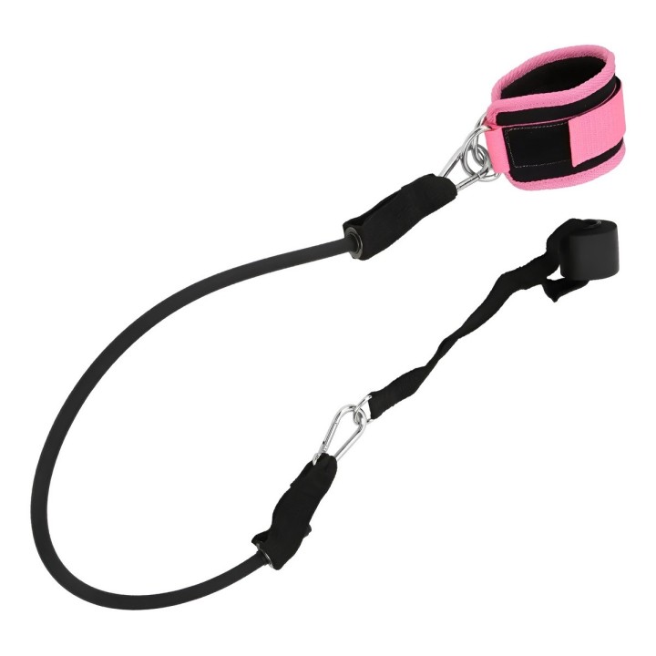 Kit Tobillera Banda Elástica Y Anclaje Puerta Para Glúteos