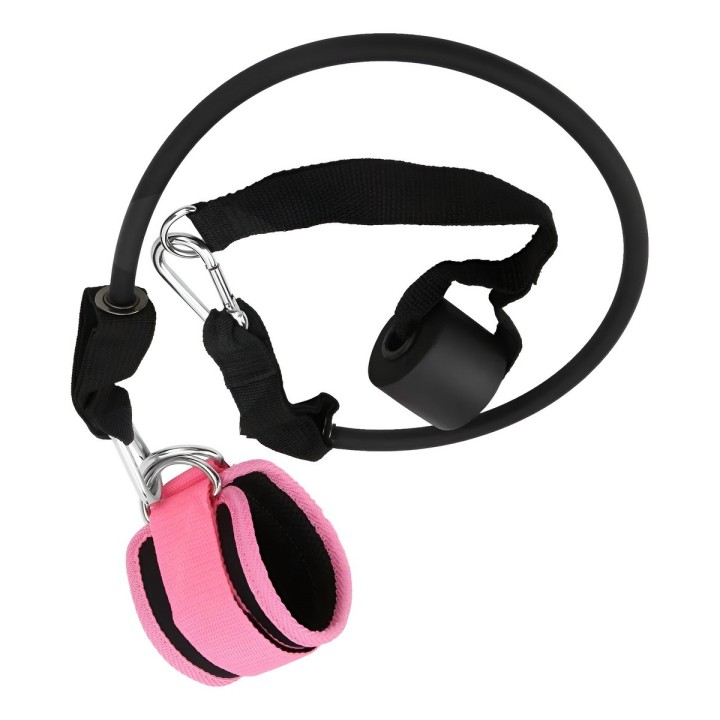 Kit Tobillera Banda Elástica Y Anclaje Puerta Para Glúteos
