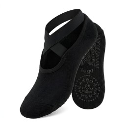 Calcetines Antideslizantes Yoga Pilates Tiras Cruzadas