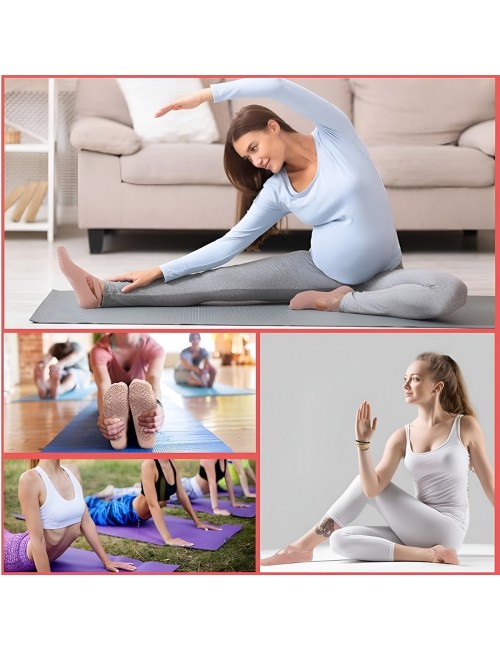 Calcetines Antideslizantes Yoga Pilates Tiras Cruzadas