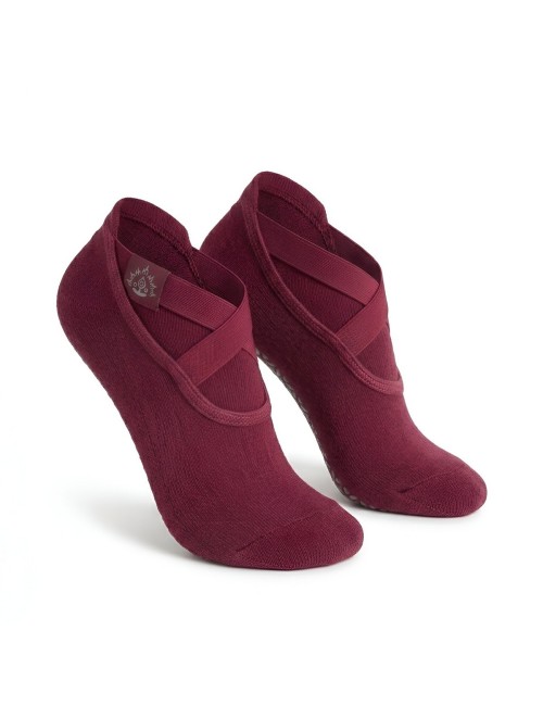 Calcetines Antideslizantes Yoga Pilates Tiras Cruzadas