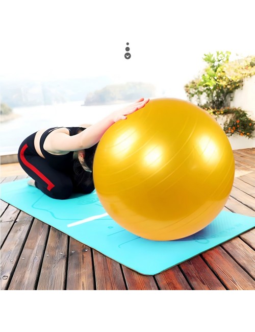 Pelota De Ejercicio Yoga Pilates 75cm Con Inflador