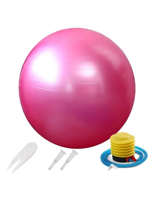 Pelota De Ejercicio Yoga Pilates 75cm Con Inflador
