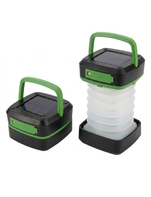 Lámpara Linterna Solar Plegable Recargable Camping Led