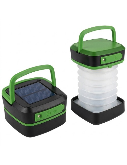 Lámpara Linterna Solar Plegable Recargable Camping Led