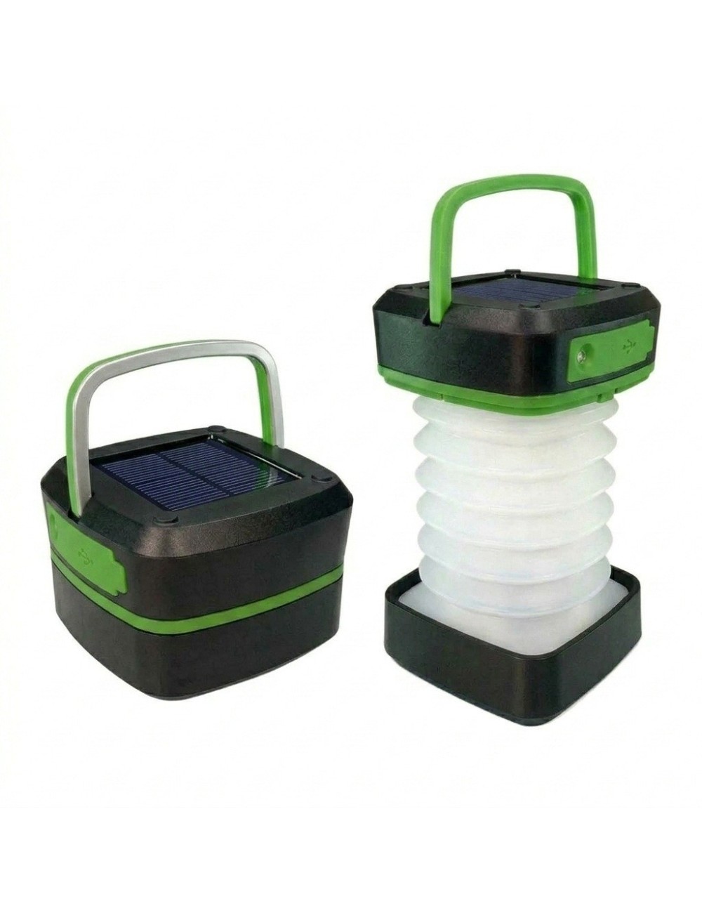 Lámpara Linterna Solar Plegable Recargable Camping Led