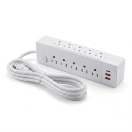 Multitoma Regleta 10 Salidas + 3 Usb Protector Picos 2500w