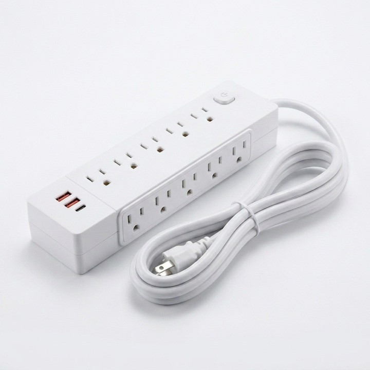 Multitoma Regleta 10 Salidas + 3 Usb Protector Picos 2500w