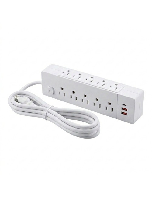 Multitoma Regleta 10 Salidas + 3 Usb Protector Picos 2500w
