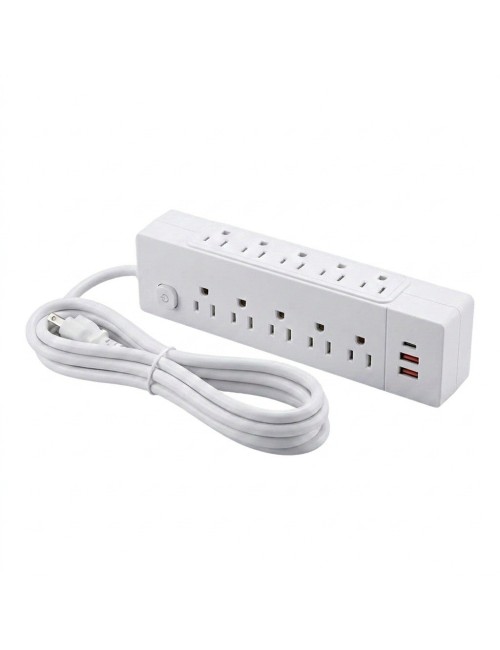 Multitoma Regleta 10 Salidas + 3 Usb Protector Picos 2500w