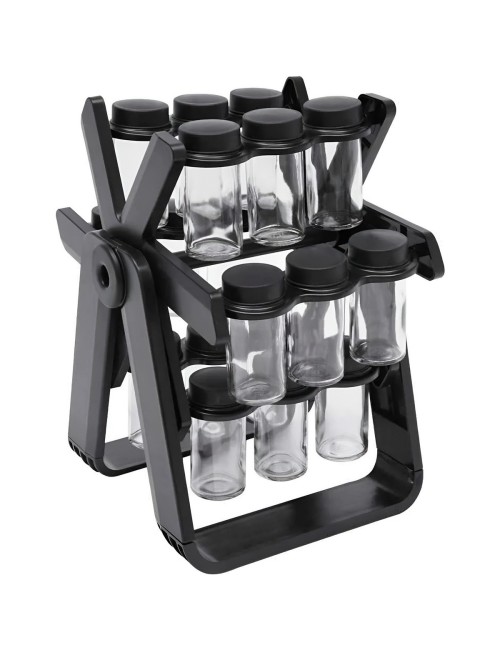 Organizador Especiero Giratorio Noria 18 Frascos Vidrio
