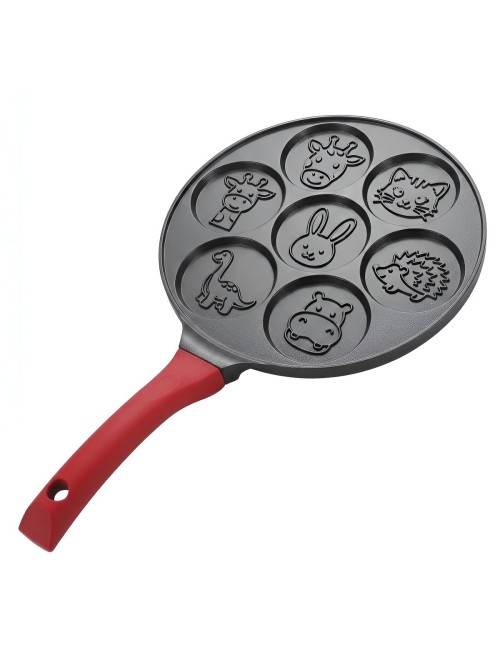Sartén 7 Huecos Animales Antiadherente Para Pancakes