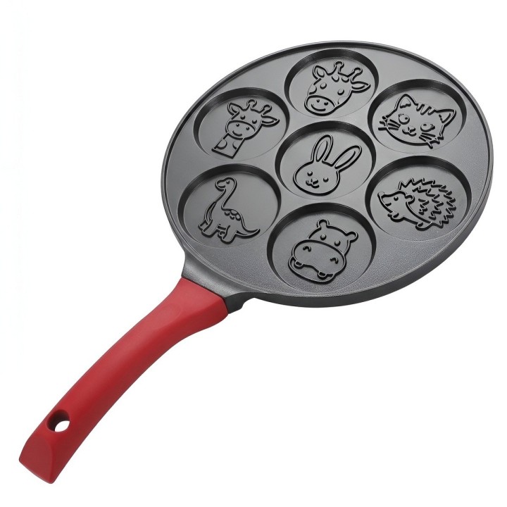 Sartén 7 Huecos Animales Antiadherente Para Pancakes