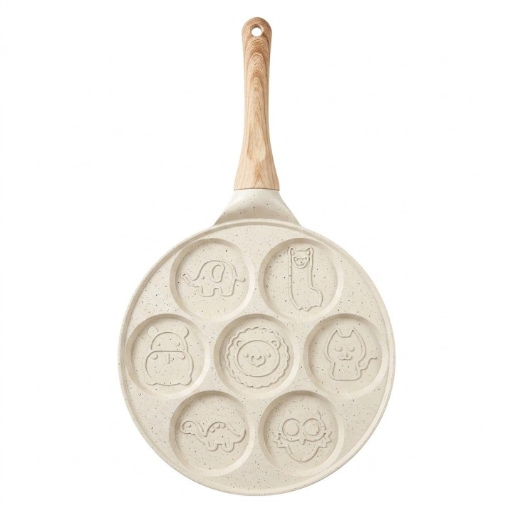 Sartén 7 Mini Pancakes Animales Antiadherente