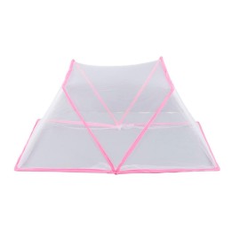 Toldillo Mosquitero Plegable Cama Sencilla 190x80x80cm Rosa