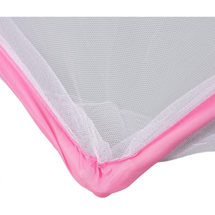 Toldillo Mosquitero Plegable Cama Sencilla 190x80x80cm Rosa