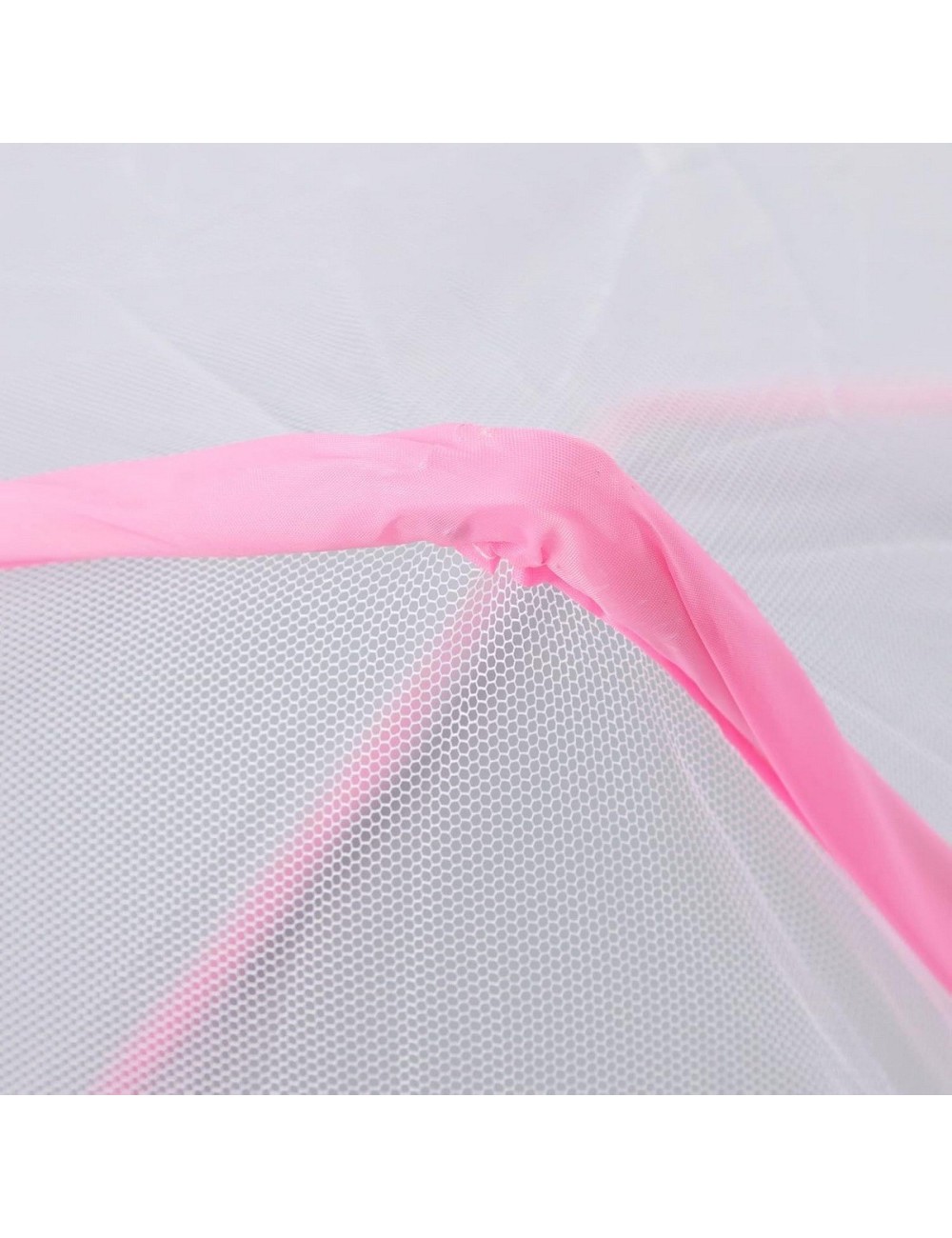 Toldillo Mosquitero Plegable Cama Sencilla 190x80x80cm Rosa