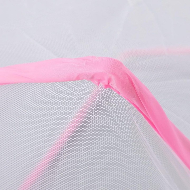Toldillo Mosquitero Plegable Cama Sencilla 190x80x80cm Rosa