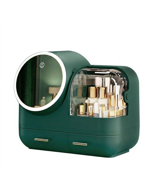 Organizador Maquillaje Espejo Luz Led 3 Tonos Usb