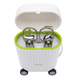Set Manicure 5 Piezas Acero Inox Con Estuche Mini Maleta