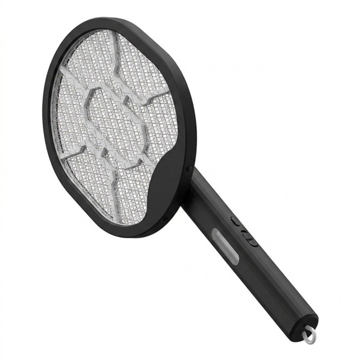 Raqueta Eléctrica Matamoscas Plegable Luz Uv 3000v